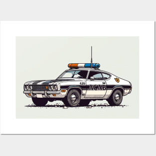 ACAB Retro Cop Car Posters and Art